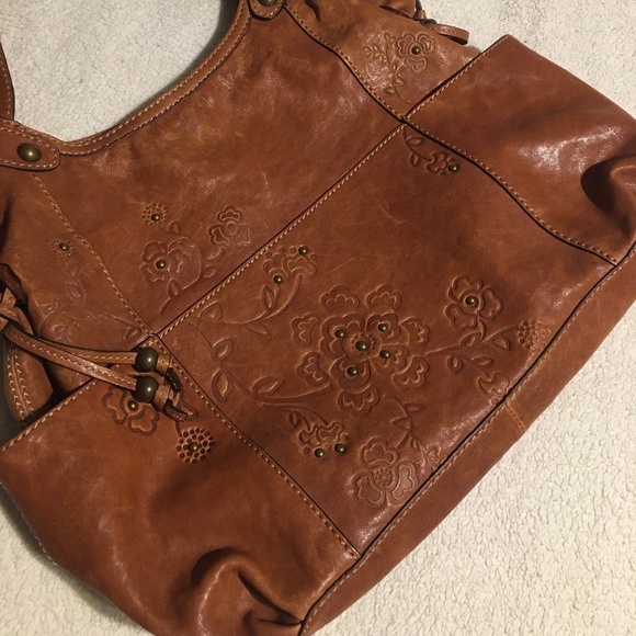 Fossil Leather Shoulder Purse - Picture 10 of 12